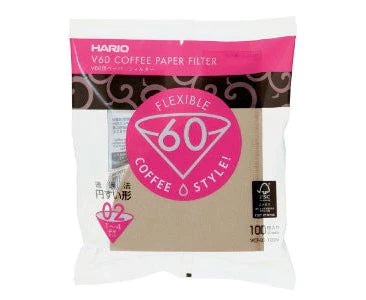 Hario V60-02 Brown Filter (100 Pack)